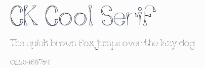 CK Cool Serif預覽圖