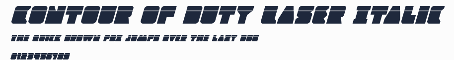 Contour of Duty Laser Italic預覽圖