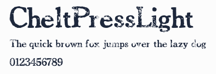CheltPressLight預覽圖
