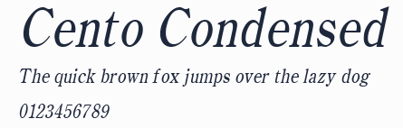 Cento Condensed預覽圖