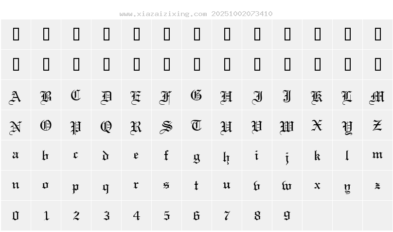 字符映射圖