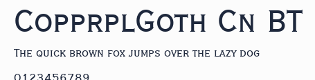 CopprplGoth Cn BT預覽圖