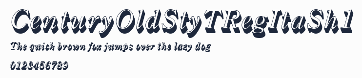 CenturyOldStyTRegItaSh1預覽圖