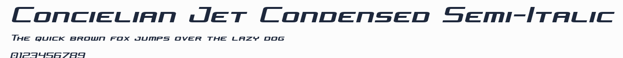 Concielian Jet Condensed Semi-Italic預覽圖