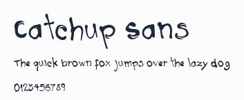 Catchup Sans預覽圖