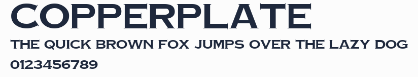 Copperplate預覽圖