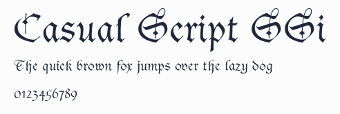 Casual Script SSi預覽圖