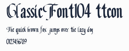 ClassicFont104 ttcon預覽圖