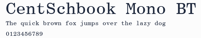 CentSchbook Mono BT預覽圖