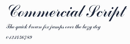 Commercial Script預覽圖