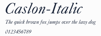 Caslon-Italic預覽圖