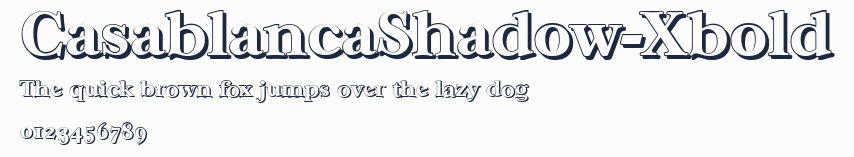 CasablancaShadow-Xbold預覽圖
