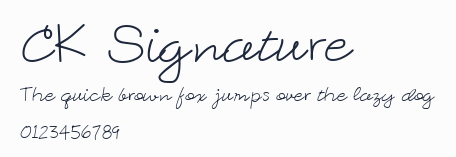 CK Signature預覽圖