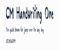 CM Handwriting One預覽圖