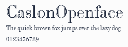 CaslonOpenface預覽圖