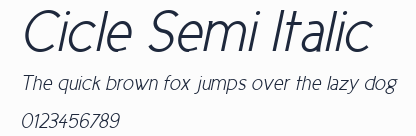Cicle Semi Italic預覽圖