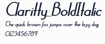 Claritty_BoldItalic預覽圖
