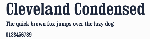 Cleveland Condensed預覽圖