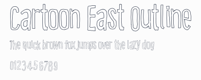 Cartoon East Outline預覽圖