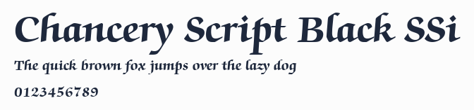 Chancery Script Black SSi預覽圖