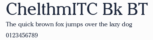 ChelthmITC Bk BT預覽圖