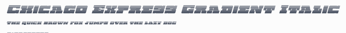 Chicago Express Gradient Italic預覽圖