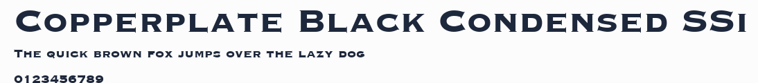 Copperplate Black Condensed SSi預覽圖