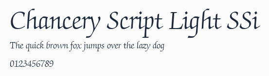 Chancery Script Light SSi預覽圖