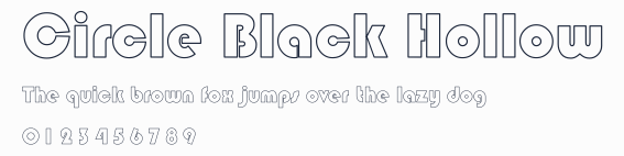 Circle Black Hollow預覽圖