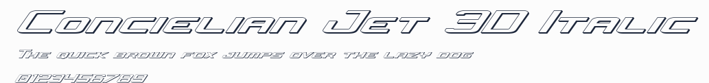 Concielian Jet 3D Italic預覽圖