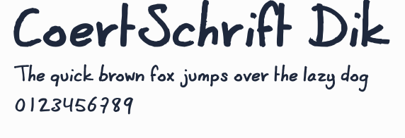 CoertSchrift Dik預覽圖