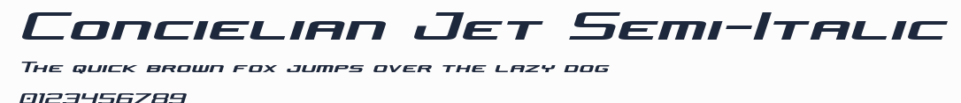 Concielian Jet Semi-Italic預覽圖