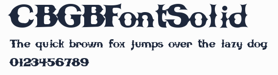 CBGBFontSolid預覽圖