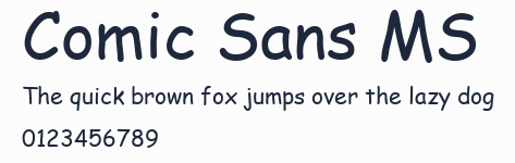 Comic Sans MS預覽圖