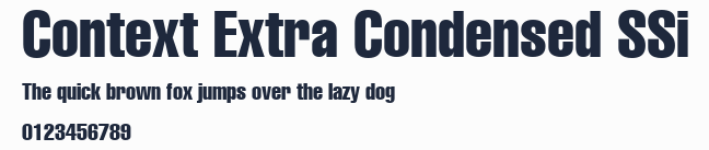 Context Extra Condensed SSi預覽圖