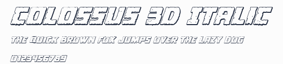 Colossus 3D Italic預覽圖
