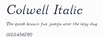 Colwell Italic預覽圖