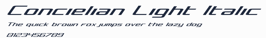Concielian Light Italic預覽圖