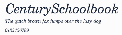 CenturySchoolbook預覽圖