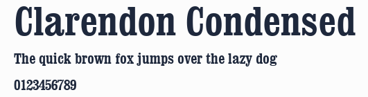 Clarendon Condensed預覽圖