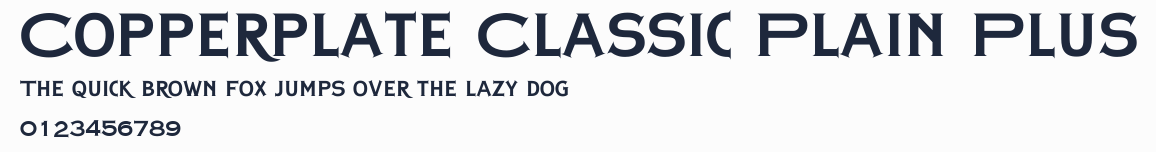 Copperplate Classic Plain Plus預覽圖