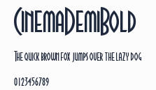 CinemaDemiBold預覽圖