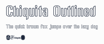 Chiquita Outlined預覽圖