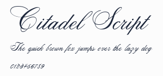 Citadel Script預覽圖