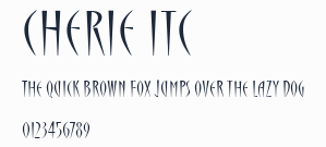 Cherie ITC預覽圖