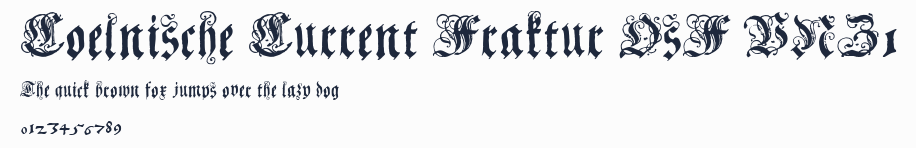 Coelnische Current Fraktur OsF UNZ1預覽圖