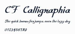 CF Calligraphia預覽圖