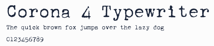 Corona 4 Typewriter預覽圖
