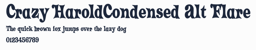 Crazy HaroldCondensed Alt Flare預覽圖