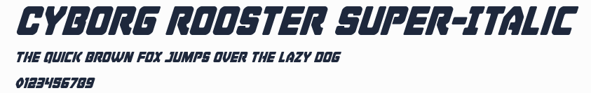 Cyborg Rooster Super-Italic預覽圖